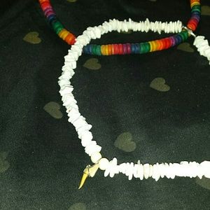 PUKA SHELL AND PRIDE NECKLACES